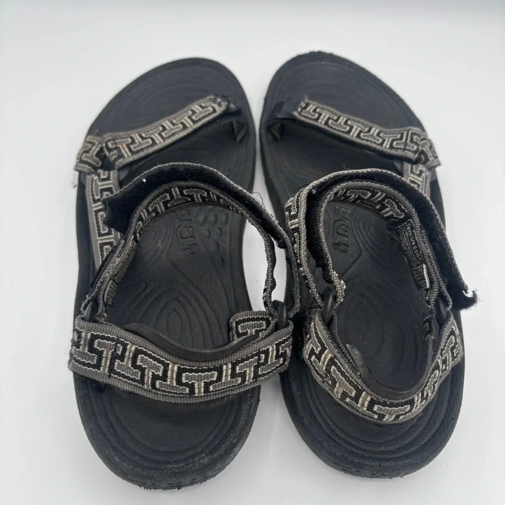 Teva Sandals Men Sz 10 Black Geometric Pattern Hiking Gorpcore